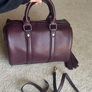 Steve Madden Burgundy Satchel Crossbody Bag